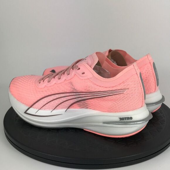Puma Deviate Nitro Pink/White Athletic Running Shoes Women’s Size 6.5 - Picture 7 of 11